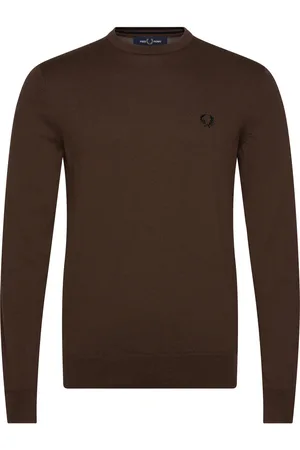 Fred Perry Classic C/N Jumper Brown