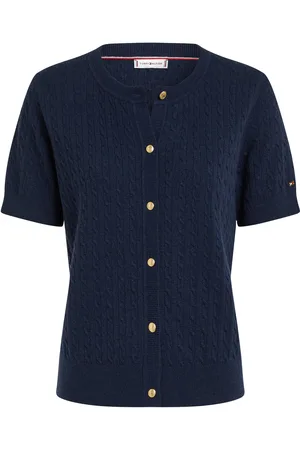 Tommy Hilfiger Mini Cable C-Nk Cardi Ss Navy