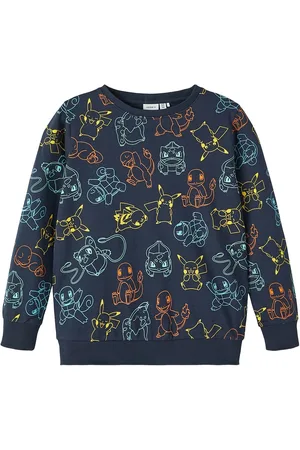 NAME IT Nkmsvende Pokemon Sweat Bru Box Sky Navy