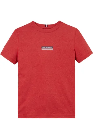 Tommy Hilfiger Monotype Striped Reg Tee Ss Red