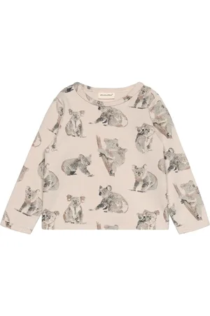 Minymo T-Shirt Ls Aop Sweat Cream