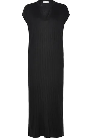 Davida Cashmere Fine Knit Cap Sleeve Dress