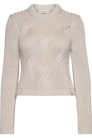 Calvin Klein Cable Knit Sweater Beige