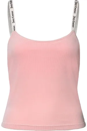Juicy Couture Elina Rib Velour Top Pink