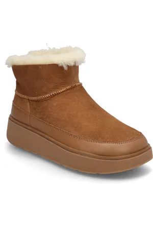 FitFlop Gen-Ff Ultra-Mini Double-Faced Shearling Boots Brown