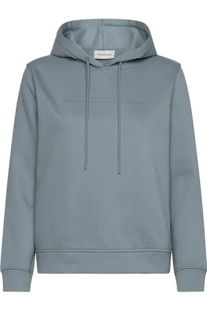 Calvin Klein Institutional Graphic Reg Hoodie Blue