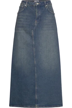 Ivy Copenhagen Ivy-Zoe Maxi Skirt Wash Dijon Blue
