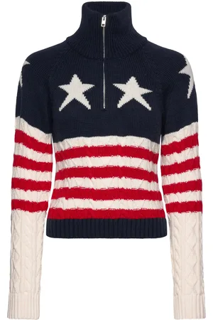 Tommy Hilfiger Tjw 1/4 Zip Rwb Star Sweater Ext Navy