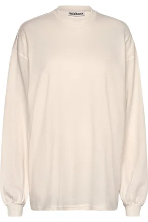 Weekday Printed Long Sleeve Cream
