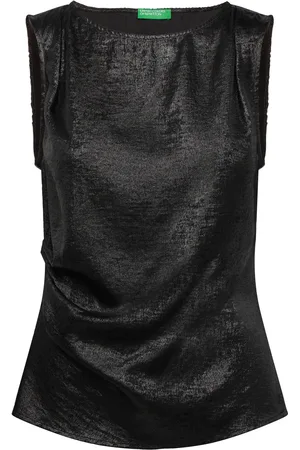 Benetton Sleeveless Shirt Black