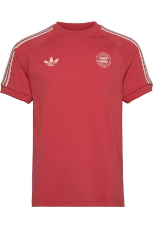 adidas Fc Bayern Muenchen Adicolor Classics 3 Stripe Tshirt Red