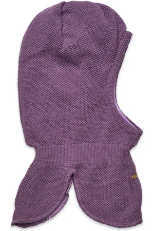 Minymo Balaclava Structure Knit Purple