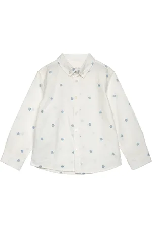 MANGO Embroidered Detail Shirt White