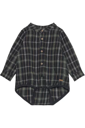 Minymo Body Ls Check Navy