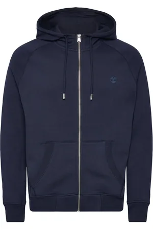 Timberland Brushed Back Full Zip Hoodie Navy