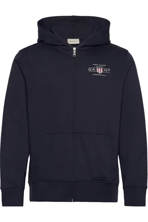 GANT Graphic Fullzip Hoodie Navy
