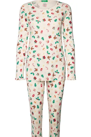 Benetton Pyjama(Sweater+Trous Cream