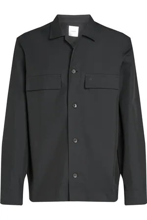 Calvin Klein Cotton Blend Overshirt Black