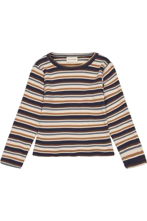 Minymo T-Shirt Ls Y/D Rib Patterned