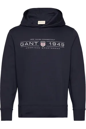 GANT Graphic Hoodie Navy