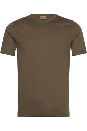 MOS MOSH Gallery Perry Crunch V-Ss Tee Khaki