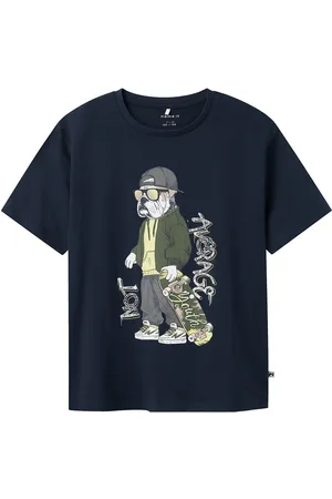 NAME IT Nkmteaske Ss Top Box Navy