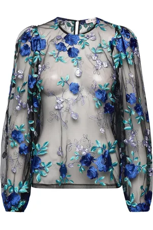 A-View Fuschia Blouse Black