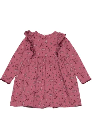 Creamie Dress Ls Crepe Pink