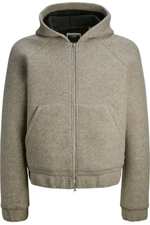JACK & JONES Jcoterrain Bonded Wool Hoodie Ln Beige Jack & J S