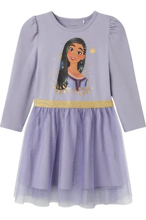 NAME IT Nmfjurina Wish Ls Tulle Dress Wdi Purple
