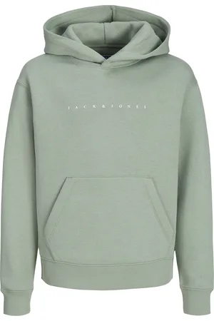 JACK & JONES Jjestar Jj Sweat Hood Noos Jnr Green Jack & J S