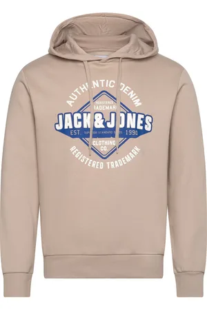 JACK & JONES Jjelogo Sweat Hood 2 Col 24/25 Noos Cream Jack & J S