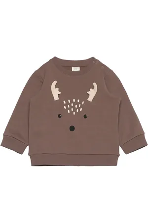 Lindex Sweatshirt Reindeer Brown