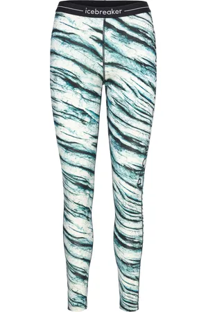 Icebreaker W Mer 200 Oasis Leggings Pow Aop Patterned