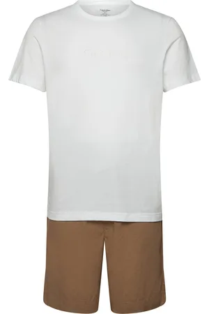 Calvin Klein S/S Short Set Brown