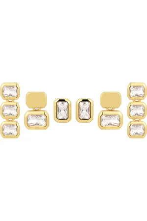 Luv AJ The Bianca Bezel Studs Set