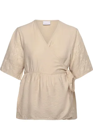 Mama;licious Mlnanaz Tess 2/4 Wo Top 2F Cream