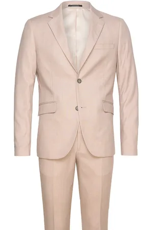 Lindbergh Structure Stretch Suit Beige