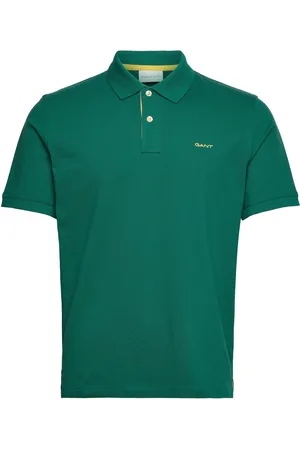 GANT Reg Contrast Pique Ss Polo Green