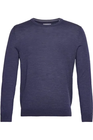 GANT Extrafine Merino Wool C-Neck Blue