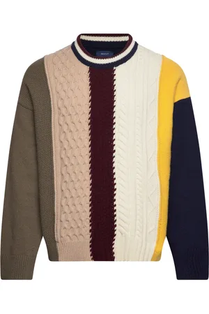 GANT D2. Patched Cable C-Neck Navy