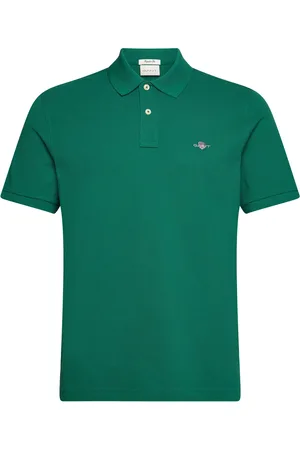 GANT Reg Shield Ss Pique Polo Green