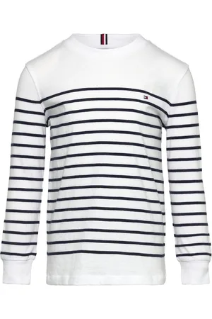 Tommy Hilfiger U C-Neck Stripe Ls Tee White