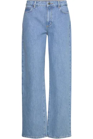 Lexington Mid-Waist Straight-Leg Jeans Blue