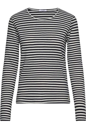 Claire Woman Cwamy Stripe - T-Shirt Navy