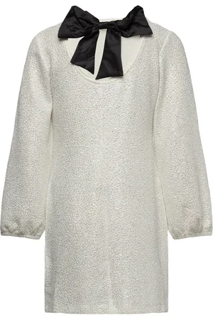 Lindex Dress With Puff Sleeves And Bo White