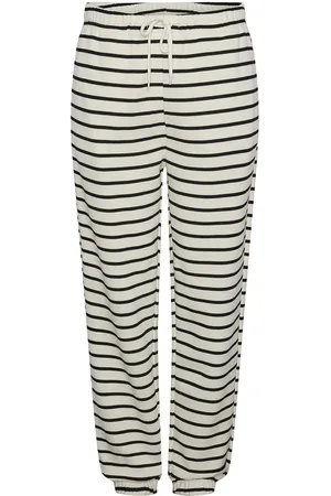 Pieces® Pcchilli Hw Sweat Pants Stripes Noos Bc Cream