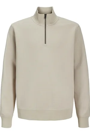 JACK & JONES Jjebradley Sweat Half Zip Noos Jnr Cream Jack & J S