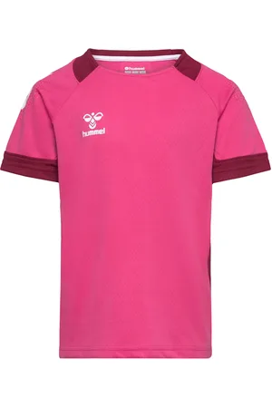 Hummel Hmllead S/S Poly Jersey Kids Pink