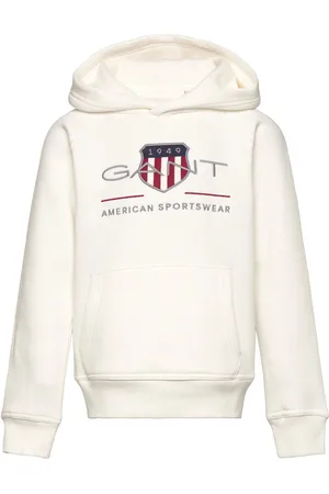 GANT Archive Shield Hoodie White